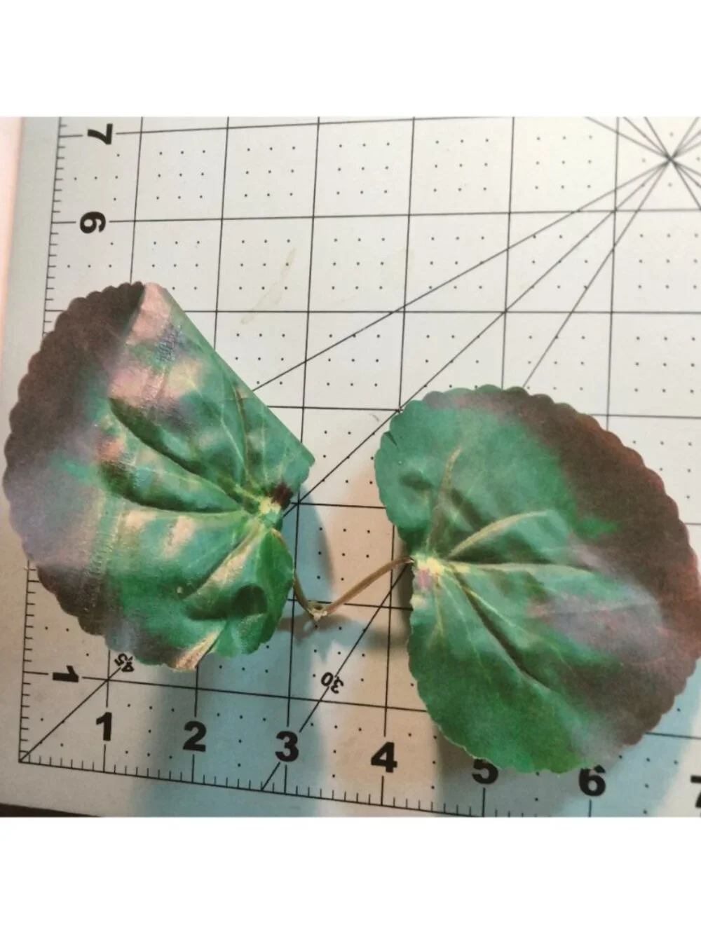 Artificial Begonia Leaf Green Red Crafts Floral Arrangements DIY